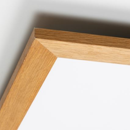 Brilagi - LED stropno svjetlo s mogućnošću prigušivanja SLIMFRAME WOOD LED/58W/230V 64x64 cm 3000-6000K smeđa + daljinski upravljač