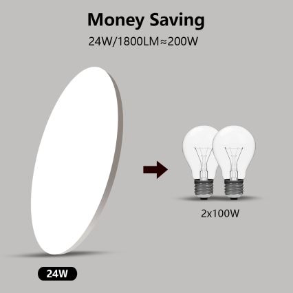 Brilagi - LED prigušivo rasvjetno tijelo SMART STARS LED/24W/230V Ø 38 cm 2700–6500K Wi‑Fi Tuya + daljinski upravljač