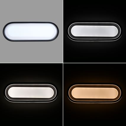 Brilagi - LED stropna svjetiljka TRIVARO s mogućnošću prigušivanja LED/85W/230V 3000-6000K 20x60 cm + daljinski upravljač