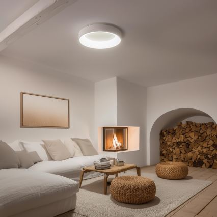 Brilagi - LED prigušivo stropno svjetlo FALCON LED/80W/230V 3000-6500K Ø 60 cm bijela + daljinski upravljač