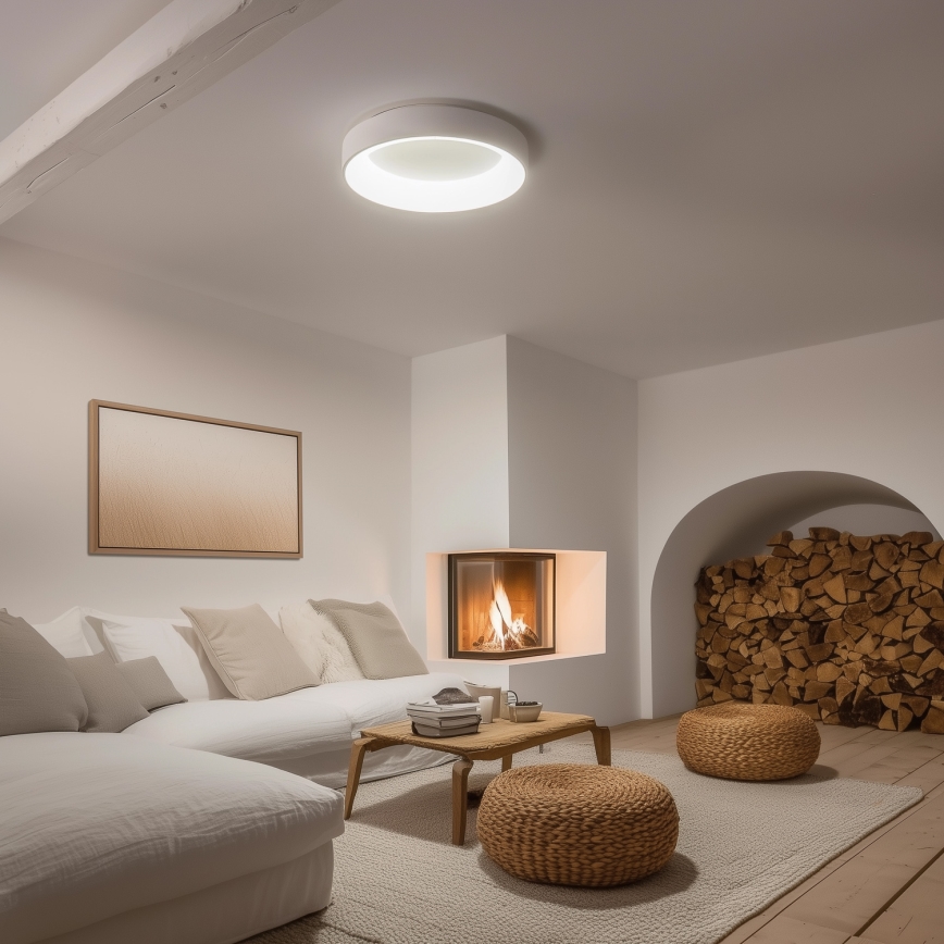 Brilagi - LED prigušivo stropno svjetlo FALCON LED/80W/230V 3000-6500K Ø 60 cm bijela + daljinski upravljač