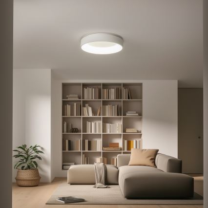 Brilagi - LED prigušivo stropno svjetlo FALCON LED/80W/230V 3000-6500K Ø 60 cm bijela + daljinski upravljač