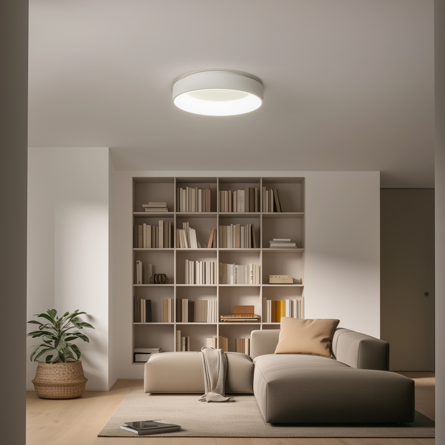 Brilagi - LED prigušivo stropno svjetlo FALCON LED/80W/230V 3000-6500K Ø 60 cm bijela + daljinski upravljač