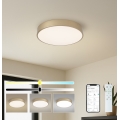 Brilagi - prigušiva stropna LED svjetiljka POOL SMART LED/48W/230V 3000-6000K promjer 40 cm Wi-Fi Tuya zlatna + daljinski upravljač