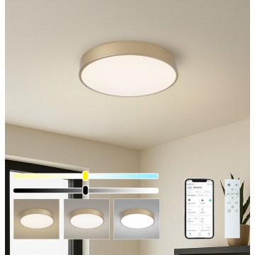 Brilagi - prigušiva stropna LED svjetiljka POOL SMART LED/48W/230V 3000-6000K promjer 40 cm Wi-Fi Tuya zlatna + daljinski upravljač