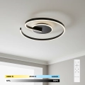 Brilagi - Prigušiva stropna LED svjetiljka SPIRAL, 56 W, 230 V, promjer 50 cm, 3000/4000/6000 K + daljinski upravljač