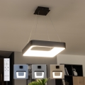BRILAGI - prigušivi LED luster na sajli FALCON II LED/80W/230V 3000-6500K 40x40 cm crni + daljinski upravljač