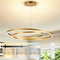 Brilagi - Prigušivi LED luster na sajli TWISTER LED/105W/230V 3000–6000K promjer 100 cm zlatna + daljinski upravljač