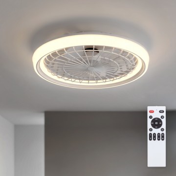 Brilagi - prigušivi LED stropni ventilator, 40 W, 230 V, 3000–6500 K, promjer 48 cm, bijela, s daljinskim upravljačem