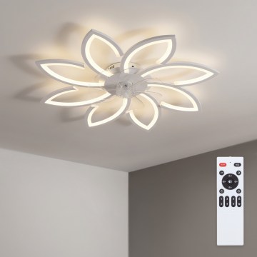Brilagi - Prigušivi LED stropni ventilator LED/43W/230V Ø 90 cm bijeli + daljinski upravljač