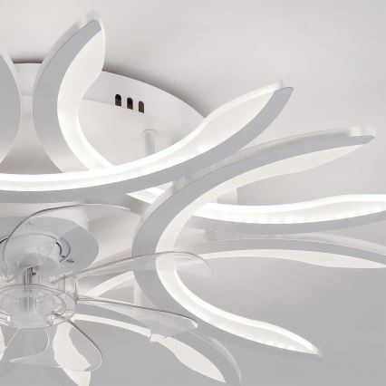 Brilagi - Stropni ventilator s prigušivom LED rasvjetom LED/70W/230V 3000-6500K Ø 76 cm bijela + daljinski upravljač