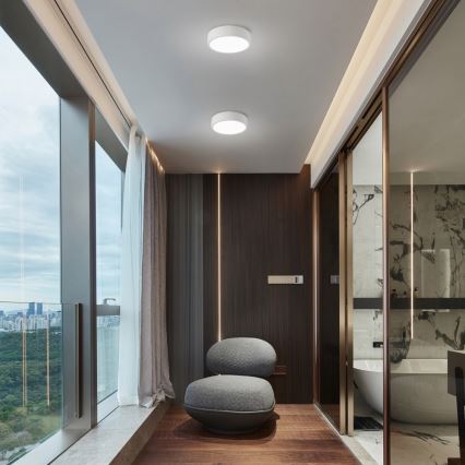 Brilagi - LED stropna svjetiljka POOL s mogućnošću prigušivanja LED/18W/230V 3000-6000K 20 cm bijela + daljinski upravljač