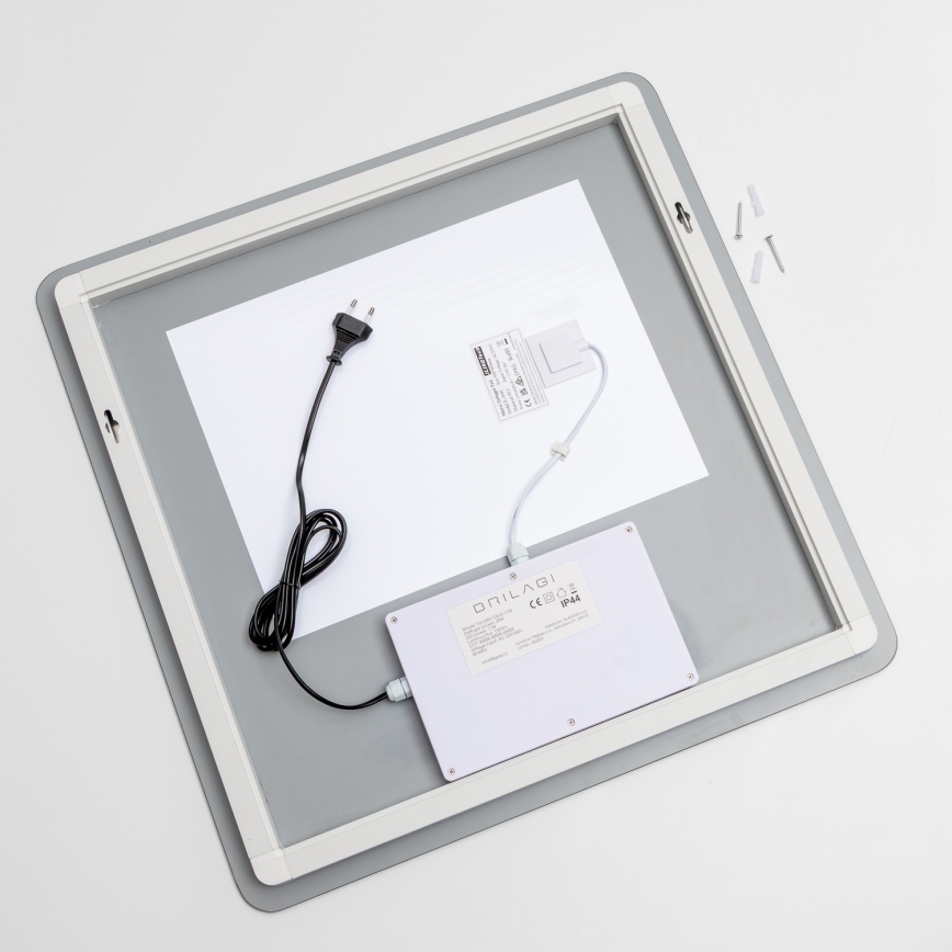 Brilagi - LED ogledalo za kupaonicu s grijanjem DIANA LED/17W/230V 60x60 cm IP44 CRI 90 s mogućnošću prigušivanja + CCT