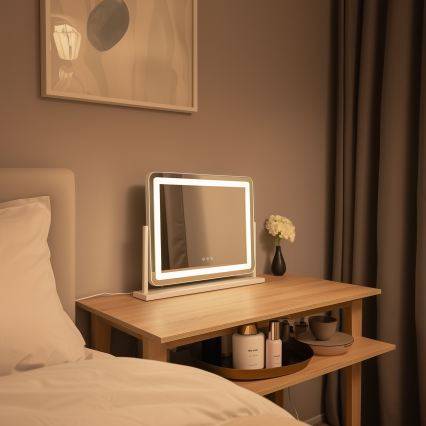 Brilagi - LED ogledalo za šminkanje s prigušivim osvjetljenjem CALIFORNIA LED/25W/230V 3000/4000/6500K 55x44 cm bijela