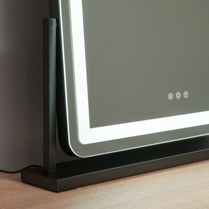 Brilagi - LED ogledalo za šminkanje CALIFORNIA s podesivom svjetlinom LED/25W/230V 3000/4000/6500K 55x44 cm crna