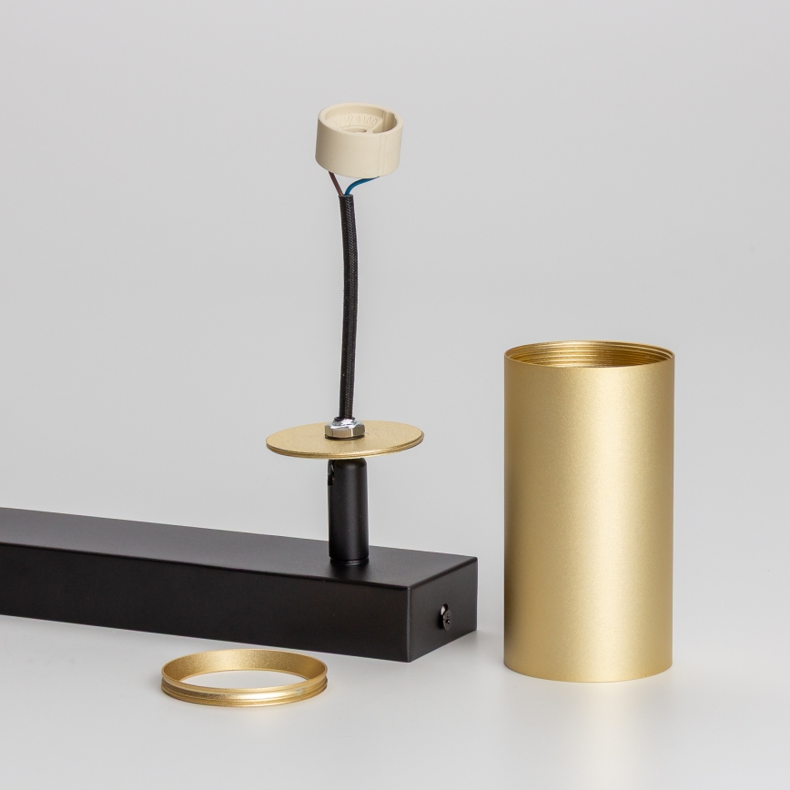 Brilagi - LED RGBW spot svjetiljka s mogućnošću prigušivanja SELE GOLDEN 2xGU10/6W/230V 3000K crna/zlatna + daljinski upravljač