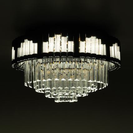 BRILAGI - LED stropna svjetiljka CROWN, prigušiva, LED/41W/230V 3000-6000K, promjer 48 cm, crna + daljinski upravljač