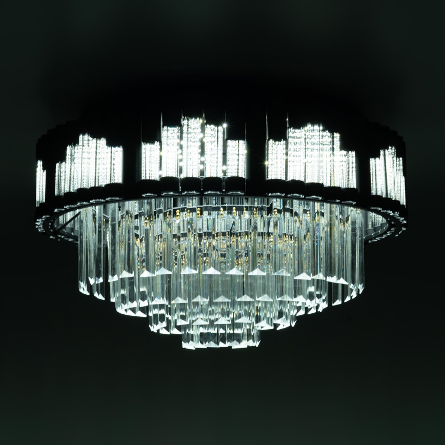 BRILAGI - LED stropna svjetiljka CROWN, prigušiva, LED/41W/230V 3000-6000K, promjer 48 cm, crna + daljinski upravljač