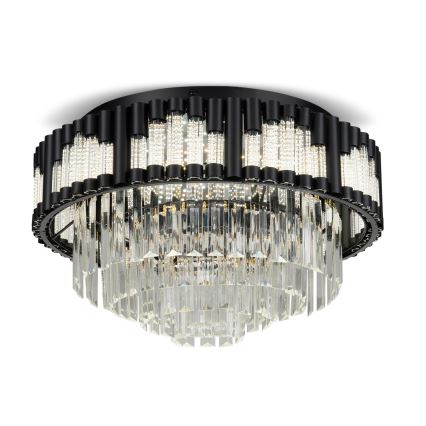 BRILAGI - LED stropna svjetiljka CROWN, prigušiva, LED/41W/230V 3000-6000K, promjer 48 cm, crna + daljinski upravljač