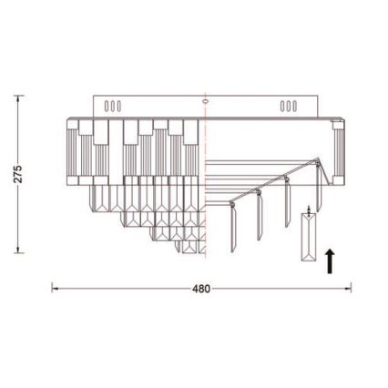 Brilagi - LED stropna svjetiljka CROWN, prigušiva, LED/41W/230V 3000-6000K, promjer 48 cm, crna + daljinski upravljač