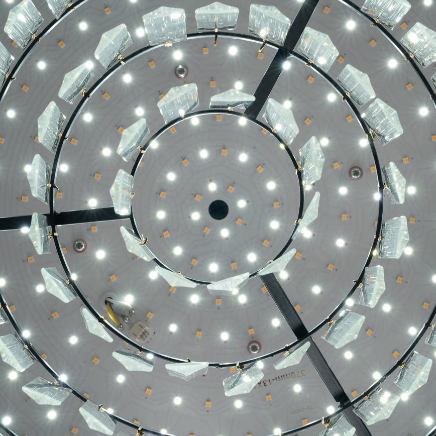 BRILAGI - LED stropna svjetiljka CROWN, prigušiva, LED/41W/230V 3000-6000K, promjer 48 cm, crna + daljinski upravljač