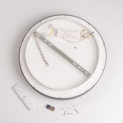 Brilagi - Prigušivo LED stropno svjetlo FALCON LED/80W/230V 3000-6500K Ø 60 cm crno + daljinski upravljač