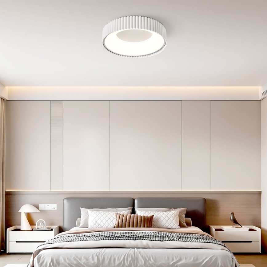 Brilagi - LED stropno svjetlo s prigušivanjem FALCON MODERN LED/30W/230V 3000-6000K 40 cm bijela + daljinski upravljač