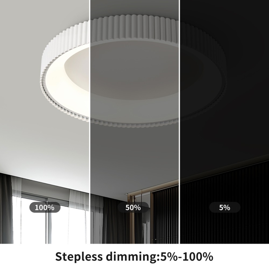 Brilagi - LED prigušivo stropno svjetlo FALCON MODERN LED/54W/230V 3000-6000K 60 cm bijelo + daljinski upravljač