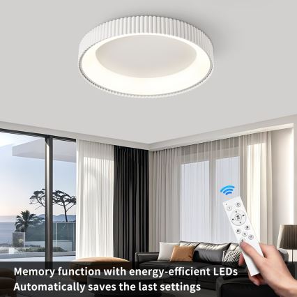 Brilagi - LED prigušivo stropno svjetlo FALCON MODERN LED/54W/230V 3000-6000K 60 cm bijelo + daljinski upravljač