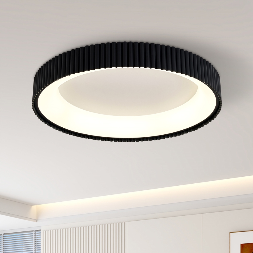 Brilagi - LED prigušivo stropno svjetlo FALCON MODERN LED/54W/230V 3000-6500K Ø 60 cm crno + daljinski upravljač