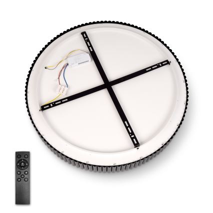 Brilagi - LED prigušivo stropno svjetlo FALCON MODERN LED/54W/230V 3000-6500K Ø 60 cm crno + daljinski upravljač