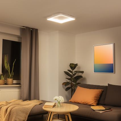 Brilagi - LED stropna svjetiljka FALCON SLIM s mogućnošću prigušivanja LED/50W/230V 3000-6500K 50x50 cm bijela + daljinski upravljač