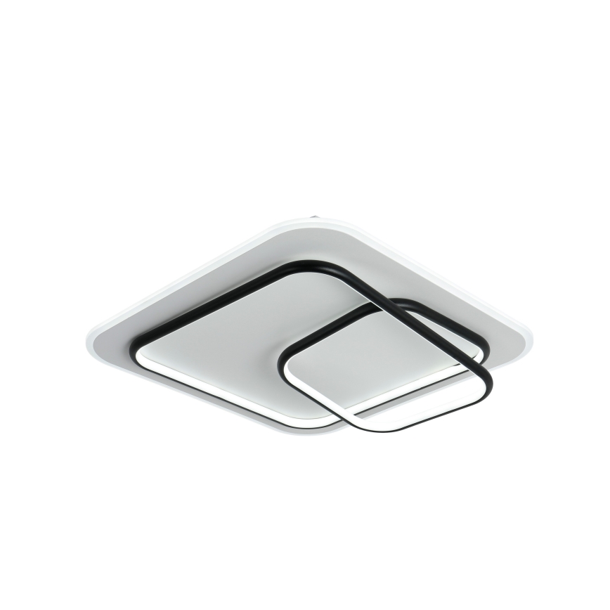 Brilagi - LED prigušiva stropna svjetiljka IRIS LED/81W/230V 3000-6000K 50x50 cm bijela/crna + daljinski upravljač