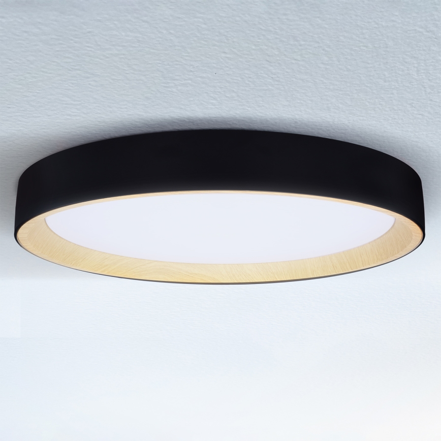 Brilagi - LED stropno svjetlo s prigušivanjem LARIOS LED/72W/230V 3000-6500K crno, promjer 59 cm + daljinski upravljač