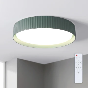 Brilagi - Prigušivo LED stropno svjetlo LUCIA LED/48W/230V 3000-6500K promjer 41 cm zeleno + daljinski upravljač
