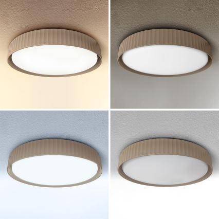 Brilagi - LED prigušivo stropno svjetlo LUCIA LED/48W/230V 3000-6500K Ø 41 cm smeđa + daljinski upravljač