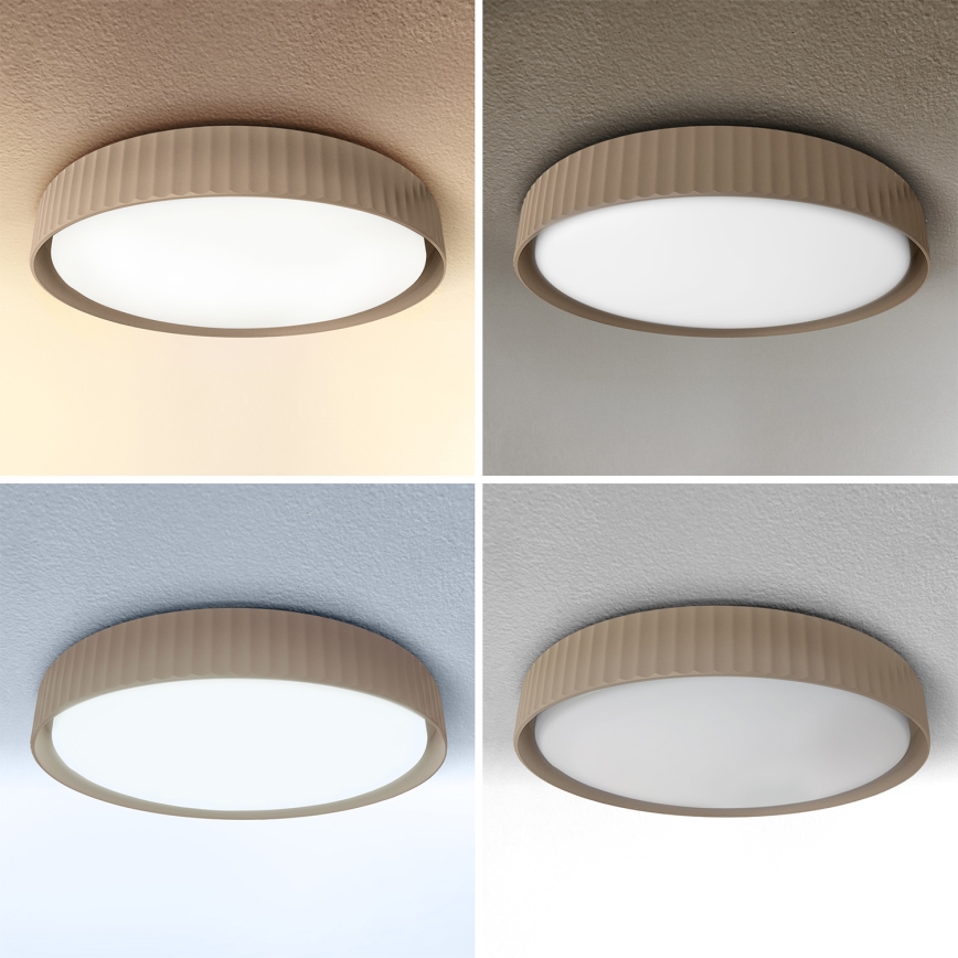 Brilagi - LED prigušivo stropno svjetlo LUCIA LED/48W/230V 3000-6500K Ø 41 cm smeđa + daljinski upravljač