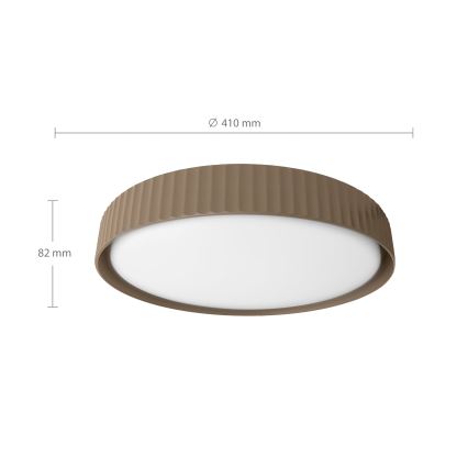 Brilagi - LED prigušivo stropno svjetlo LUCIA LED/48W/230V 3000-6500K Ø 41 cm smeđa + daljinski upravljač