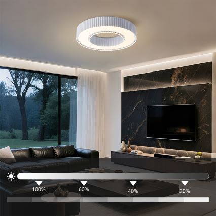 Brilagi - LED Prigušivo stropno svjetlo LUMIX LED/48W/230V 3000-6000K bijela promjer 50 cm + daljinski upravljač