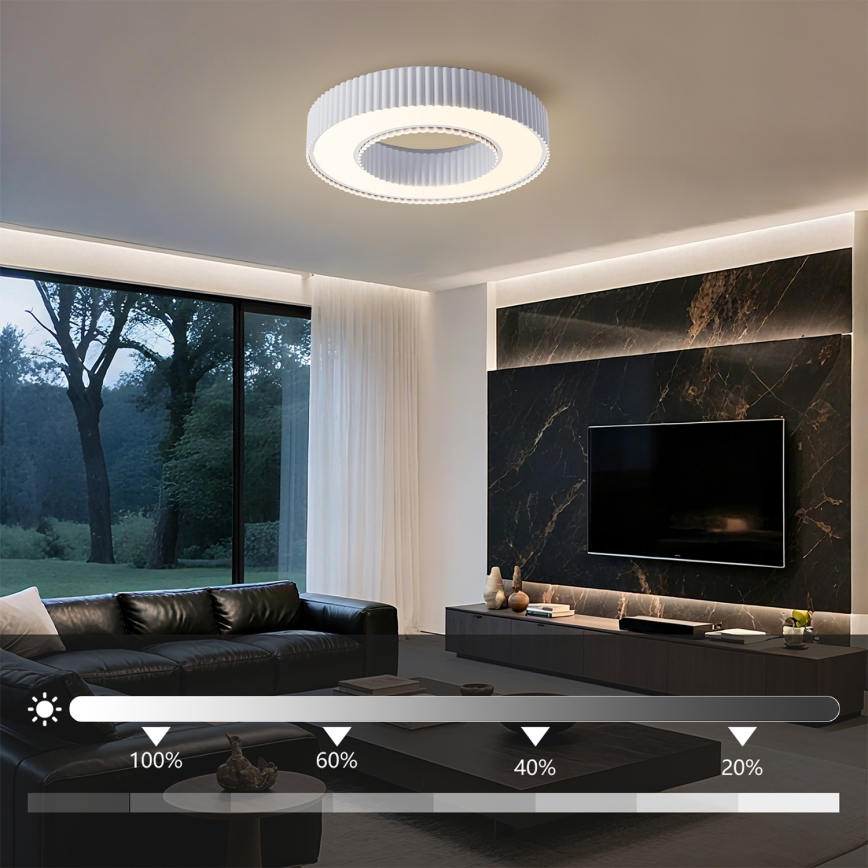 Brilagi - LED Prigušivo stropno svjetlo LUMIX LED/48W/230V 3000-6000K bijela promjer 50 cm + daljinski upravljač