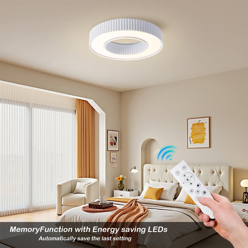 Brilagi - LED Prigušivo stropno svjetlo LUMIX LED/48W/230V 3000-6000K bijela promjer 50 cm + daljinski upravljač
