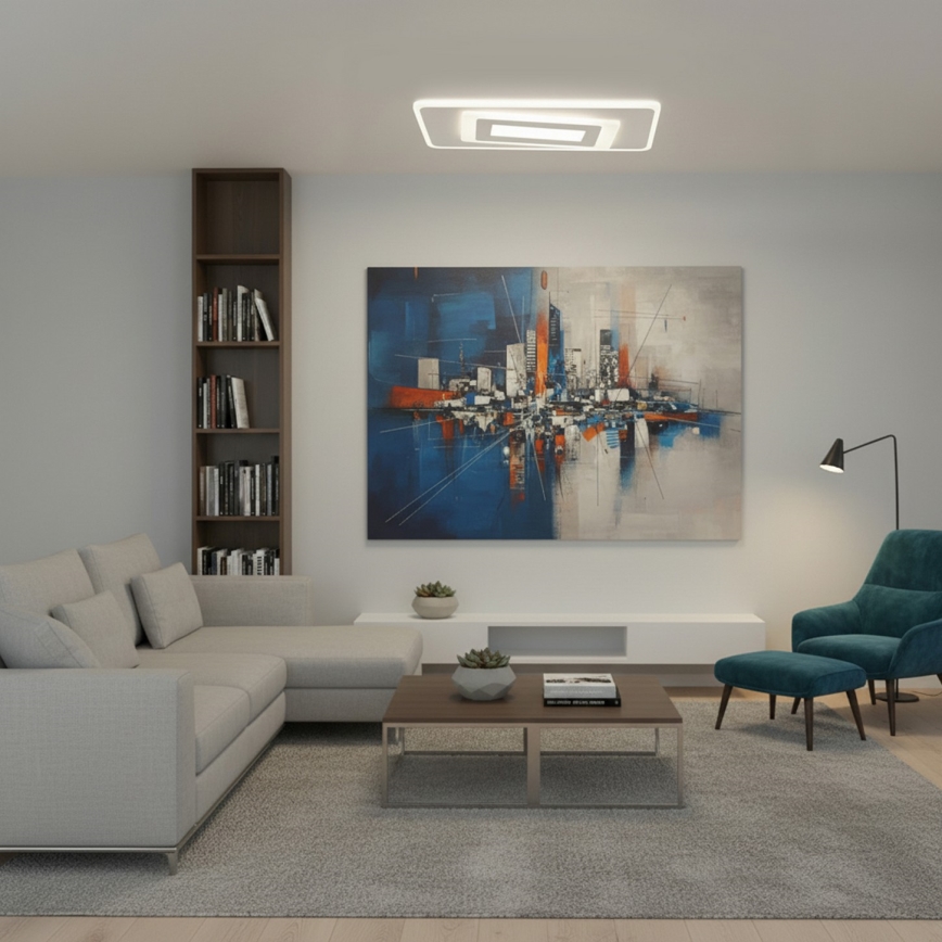 BRILAGI - LED prigušivo stropno svjetlo MODERN LED/51W/230V 3000-6000K 20x40 cm + daljinski upravljač
