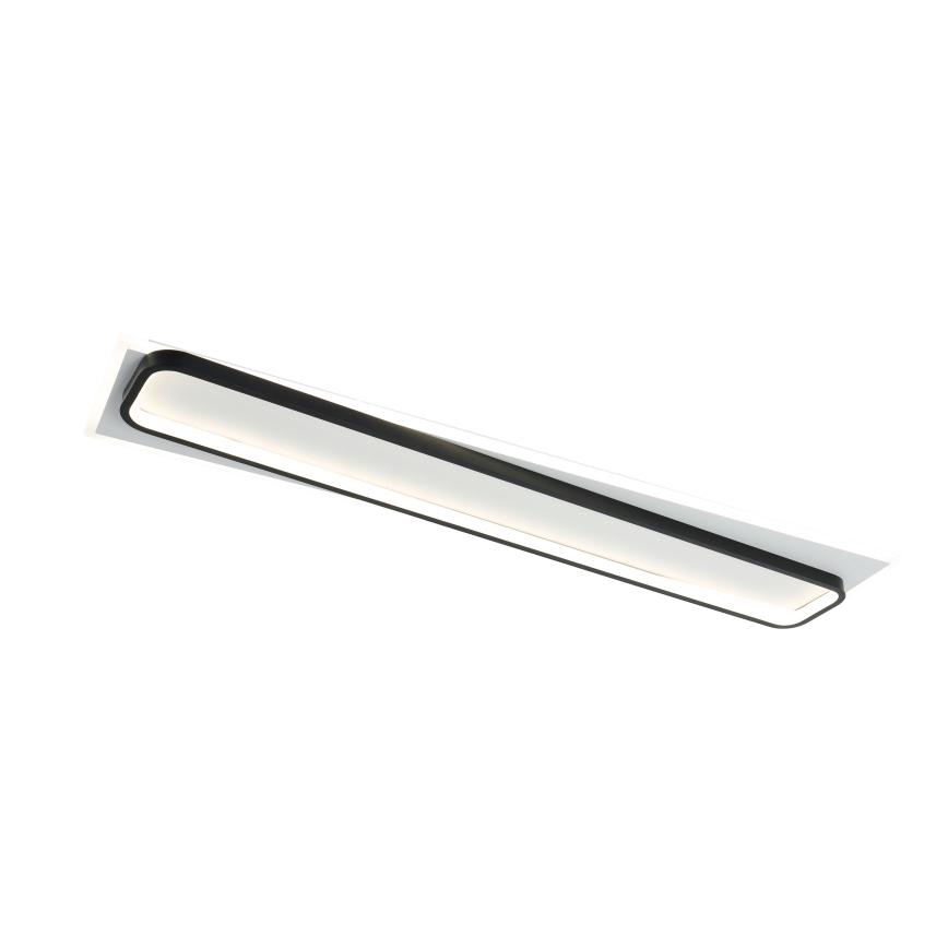 Brilagi - LED stropna svjetiljka s prigušivanjem OUTLINE LED/90W/230V 3000-6000K 18x100 cm bijela/crna + daljinski upravljač
