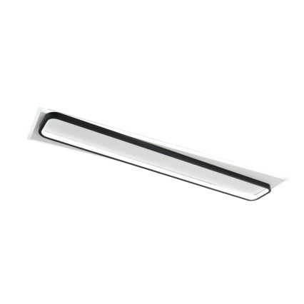 Brilagi - LED stropna svjetiljka s prigušivanjem OUTLINE LED/90W/230V 3000-6000K 18x100 cm bijela/crna + daljinski upravljač