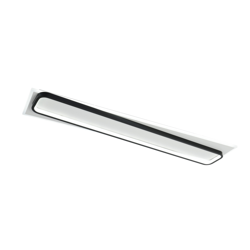 Brilagi - LED stropna svjetiljka s prigušivanjem OUTLINE LED/90W/230V 3000-6000K 18x100 cm bijela/crna + daljinski upravljač
