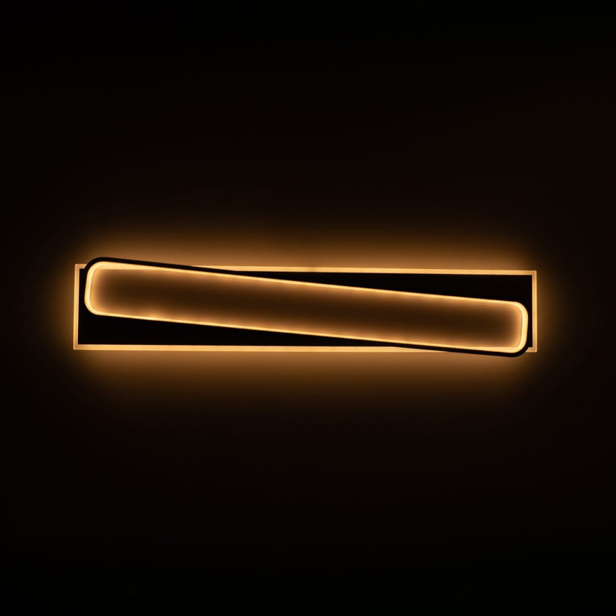 Brilagi - LED stropna svjetiljka s prigušivanjem OUTLINE LED/90W/230V 3000-6000K 18x100 cm bijela/crna + daljinski upravljač