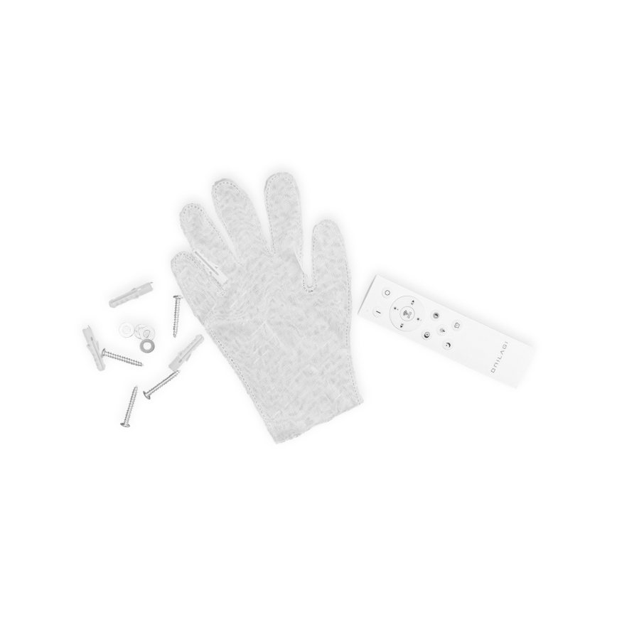 Brilagi - LED stropna svjetiljka s prigušivanjem OUTLINE LED/90W/230V 3000-6000K 18x100 cm bijela/crna + daljinski upravljač