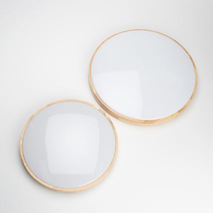 Brilagi - LED prigušivo stropno svjetlo PINE LED/24W/230V drveni Ø 42 cm 3000-6500K + daljinski upravljač