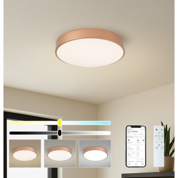 Brilagi - Prigušivo LED stropno svjetlo POOL SMART LED/48W/230V 3000-6000K promjer 40 cm Wi-Fi Tuya brončano + daljinski upravljač