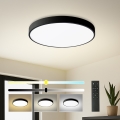 Brilagi - Prigušivo LED stropno svjetlo POOL SMART LED/48W/230V 40 cm 3000-6000K Wi-Fi Tuya + daljinsko upravljanje crna